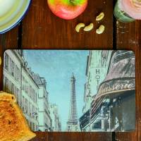 Eiffelturm Paris Frühstücksbrettchen Brettchen aus Melamin, spülmaschinenfest, Schneidebrett 14 x 23 cm Bild 1