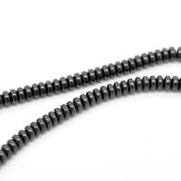 50 Stück / Hämatit Perlen "Linse" / 4*2 mm / anthrazit / R1-0696 Bild 1