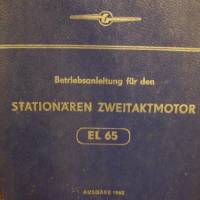 Betriebsanleitung für den Stationären Zweitaktmotor EL 65,Ausgabe 1962,VEB Barkas-Werke Bild 1