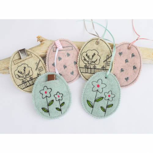 Stickdatei ITH Osterei Ostern Wunscherfüller Anhänger