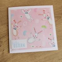 Grußkarte Osterkarte "Crazy Bunnys" - Kleinserie aus der Manufaktur Karla Bild 2
