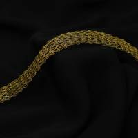Gold-Choker - gestrickt aus 24ct vergoldetem Draht - bcd manufaktur Bild 9