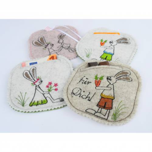 Stickdatei ITH Wunscherfüller Hasen Hasenfamilie