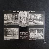 vintage, Postkarte, Ansichtskarte, Gruß aus Bad Mergentheim sw ca. 40er Jahre Bild 1