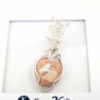 Kettenanhänger Herz aus Matrix-Opal in 925 Silber Bild 6