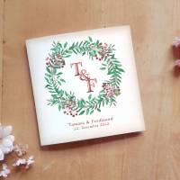 Hochzeitsdesign Christmas Wreath Printable DIY Bild 1