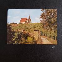 vintage, Postkarte, Ansichtskarte, St. Maria im Weingarten, Volkach, Echtes Luftfoto Bild 1