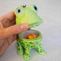 Der gefährliche Raubfrosch!, ein Froschbergé-Ei, Frosch, Osterei, Frosch Figur, Frosch Skulptur, Fabergé Bild 8