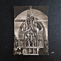 vintage, Postkarten, Fotokarte Tilmann Riemenschneider Marienaltar (1460-1531) Creglingen a. Tauber, Hergottskirche, Bild 1
