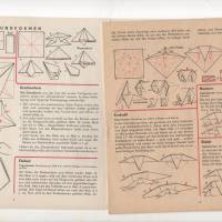 Vintage-Anleitungsbuch zum Tiere falten aus Papier (1964 ) Bild 2