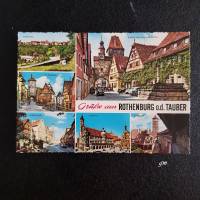 vintage, Postkarte, Ansichtskarte, Grüße aus Rothenburg ob der Tauber, Bild 1