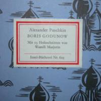 Alexander Puschkin Boris Godunow mit 13 Holzschnitten von Wassili Majutin,Insel Verlag  Nr. 625 Bild 1