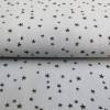 Reststück: 1,75 m x 1,45 m Baumwolle, Baumwollstoff kleine Sterne grau (1m/3,43€) Bild 1