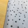 Reststück: 1,75 m x 1,45 m Baumwolle, Baumwollstoff kleine Sterne grau (1m/3,43€) Bild 2