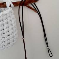 Hänge-Utensilo aus Textilgarn- zwei Körbchen an einem Ast Bild 9