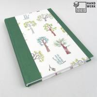 Notizbuch, Bäume dunkel-grün linde, DIN A5, Hardcover, 100 Blatt Fadenheftung Recyclingpapier Bild 1