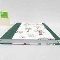 Notizbuch, Bäume dunkel-grün linde, DIN A5, Hardcover, 100 Blatt Fadenheftung Recyclingpapier Bild 3