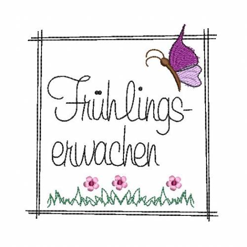 Stickdatei Frühlingserwachen 2 Größen