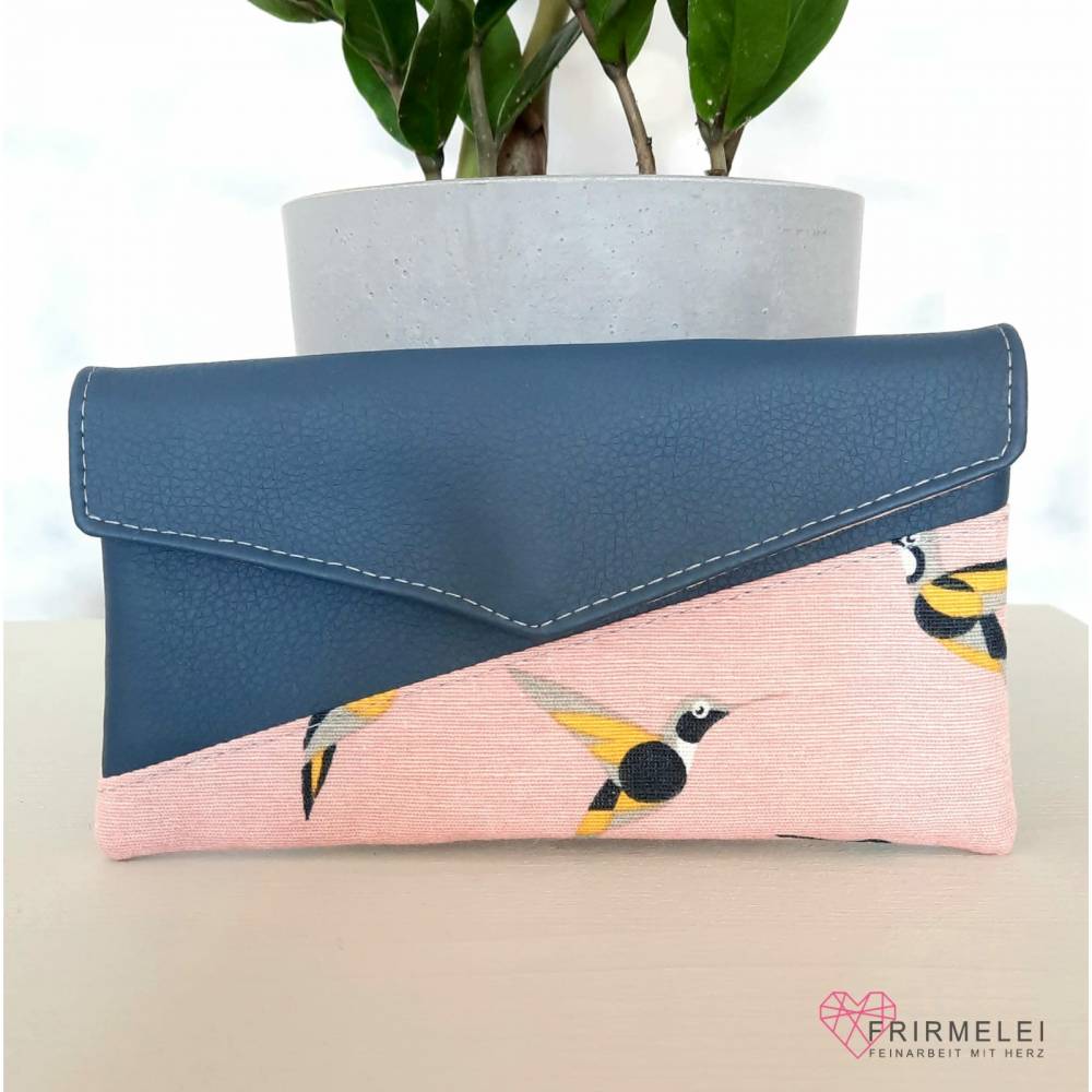Smartphonetasche mit Kolibris in blau/rosa (KUORI nach Hansedelli) Bild 1