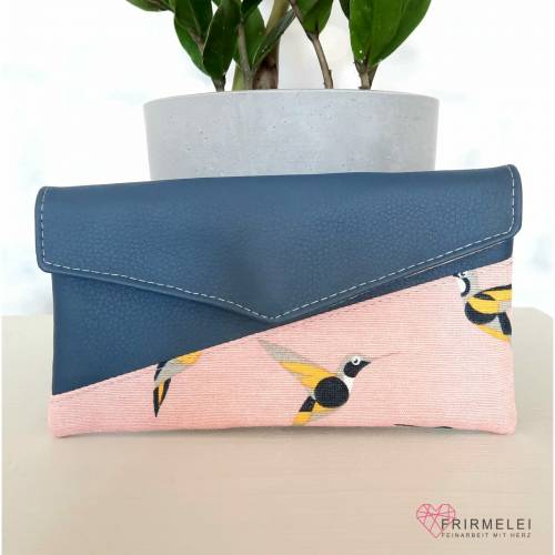 Smartphonetasche mit Kolibris in blau/rosa (KUORI nach Hansedelli)