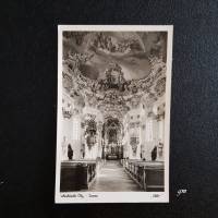 vintage, Postkarten, Fotokarte  50-1515, Wieskirche Oberbayern - Innen - ca. 1950er Jahre Bild 1