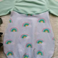 Gr. 104 Pullover / Shirt / Tunika – Mädchen * Regenbogen * Mint Bild 2