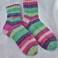 Socken in Größe 38/39, handgestrickt , Stricksocken, Socke Bild 1
