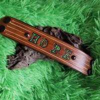 Hope - Hoffnung, LEDER Armband, geprägt, braun (RLA51) Bild 2