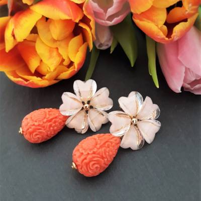 Ohrringe "Orangenblüte"