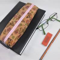 Korkstoff Mäppchen  mit Gummiband, für Schreibutensilien oder Brille, Lesezeichen zur Befestigung an Notizbuch, Kalender Bild 1