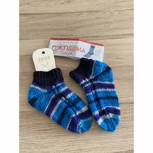 Handgestrickte Socken Gr. 22/23