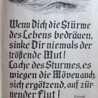 Wogengleiter von Alexander Grin - im Vorblatt mit Zeichnung,sign.15.12.49. Bild 2