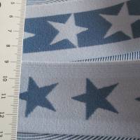 1 m Gummiband Taillenband Elastic Sterne Doubleface, blaugrau 40mm (1m/2,50 €) Bild 2