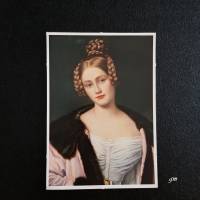 Postkarte, Fotografie Schönheitsgalerie Schloß Nymphenburg. Joseph Stieler: Caroline Gräfin von Holnstein aus Bayern Bild 1