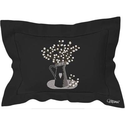 * Frühlingsdeko - Edle Kanne mit Weidenkätzchen / Palmkätzchen * Stickdatei 14x17,5 - Shabby chic