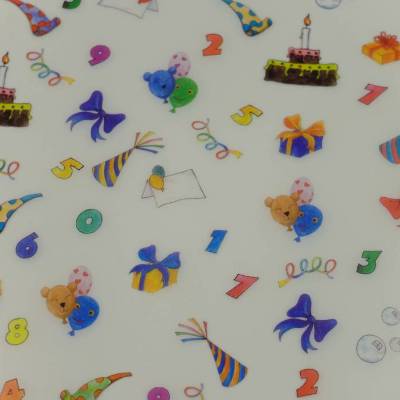 Transparentpapier Rolle 50,5x70 cm Geburtstag