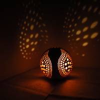 Gartenkugel Keramikkugel Teelicht Lichtkugel Wohnraumdekoration Bild 7