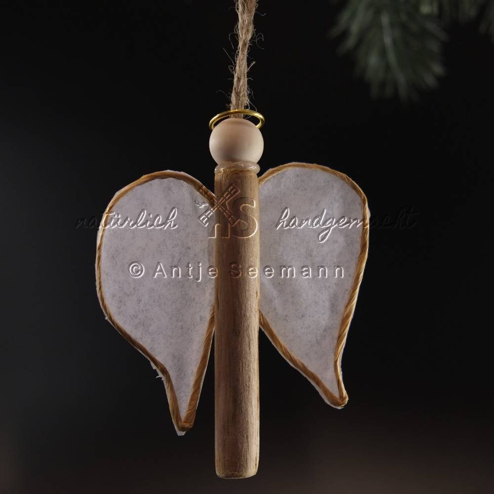 Holz-Engel Schutzengel Weihnachtsengel Bild 1