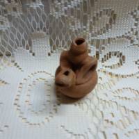 Vintage Miniatur Keramik Vogelpfeife Ton Bild 3