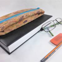 Korkstoff Lesezeichen mit Brillenaufbewahrung und Gummiband, Mäppchen für Schreibutensilien Notizbuch, Kalender Bild 3