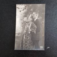 Postkarte, vintage, Fotokarte, ca. 1940, Liebe, verliebt, unbeschrieben, verliebtes Paar, Bild 1