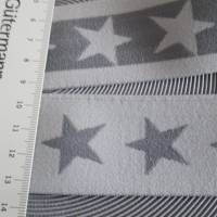 1 m Gummiband Taillenband Elastic Sterne Doubleface, hellgrau 40mm (1m/2,50 €) Bild 2