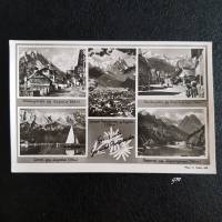 vintage, Postkarte, Ansichtskarte, Gruß aus Garmisch-Partenkirchen, ca. 40/50er Jahre, Bild 1