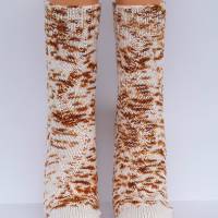 Socken Wollsocken Damensocken handgestrickt Größe 38/39 Bild 7