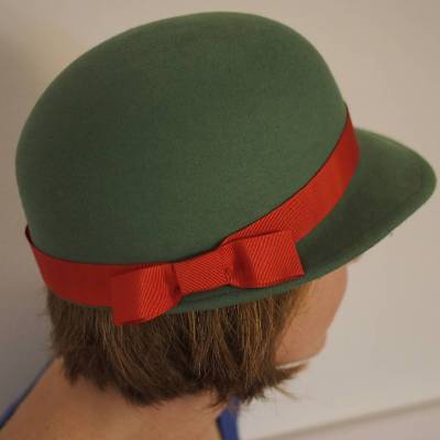 Filzhut, Schirmmütze, Käppi Grün, B-Ware