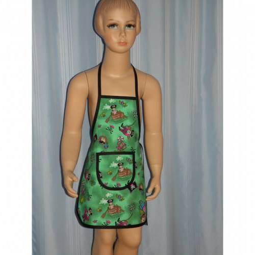 Kinder Schürze Pirat Grün