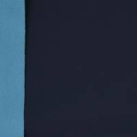 Softshell uni  mit Fleece -  Abseite dunkelblau-Türkisblau ( 1m/12,00€ ) Bild 1