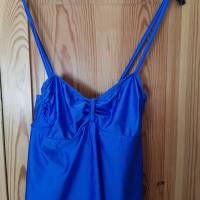 Vintage, 80er Jahre, Badeanzug für Schwangerschaft, Schwangerschaftsbekleidung, Größe 40 blau Bild 1