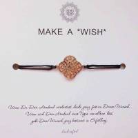 Make A *Wish* - Wunscharmband / Glücksarmband * Orientalisches Ornament Verbinder * Boho Yoga Schmuck Bild 1