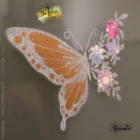 Plotterdatei und DigiStamp bunter Schmetterling Bild 3